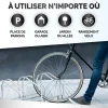 Support Vélo Râtelier DUNLOP - Range Vélo Sol ou Mural 4 Vélos - Support Garage Compact & Robuste - Montage Facile