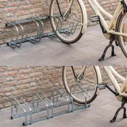 Support Vélo Râtelier DUNLOP - Range Vélo Sol ou Mural 4 Vélos - Support Garage Compact & Robuste - Montage Facile