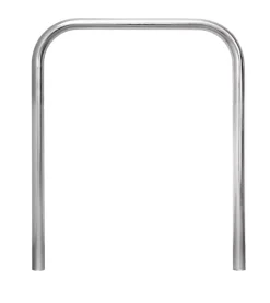 Support vélos tubulaire sans barre tansversale fixation a sceller