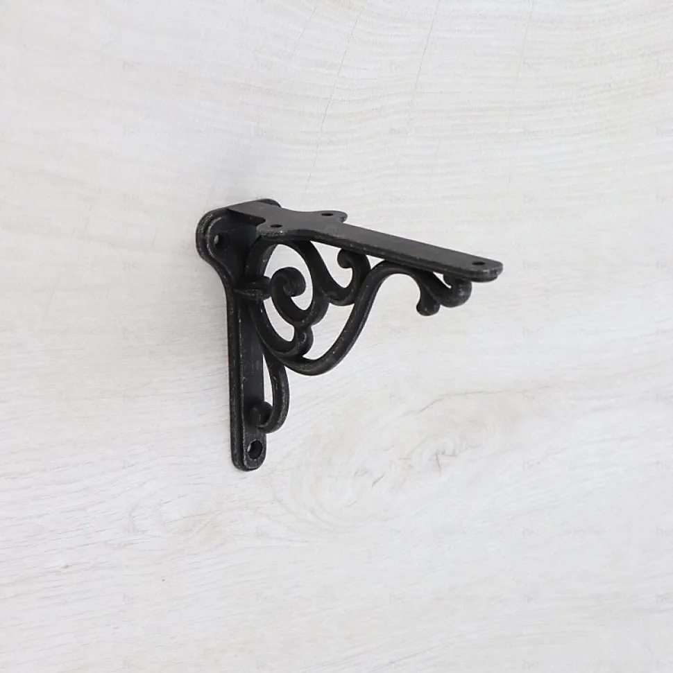 Supports étagères en zamac Diamètre 150 x 115 Fer noir vintage