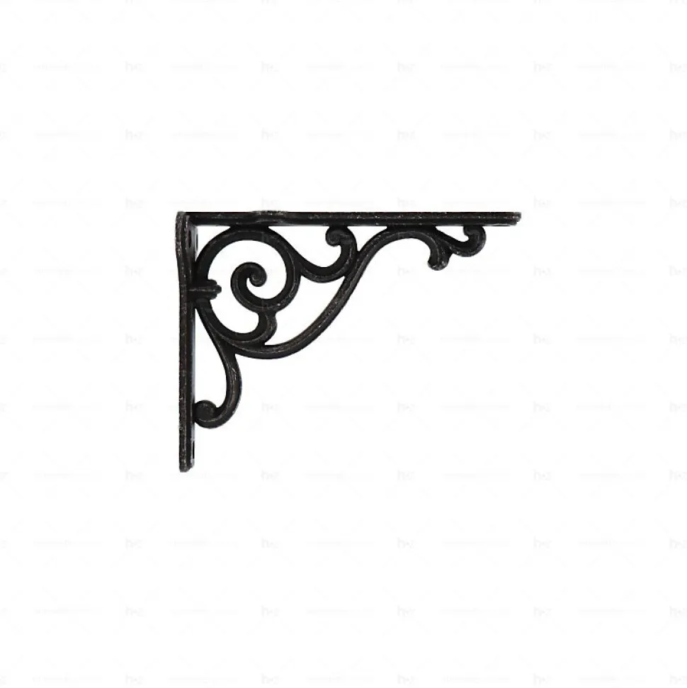 Supports étagères en zamac Diamètre 150 x 115 Fer noir vintage
