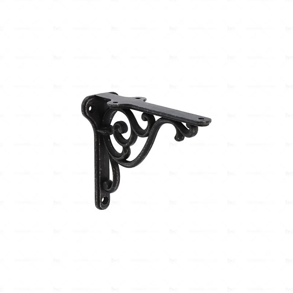 Supports étagères en zamac Diamètre 150 x 115 Fer noir vintage