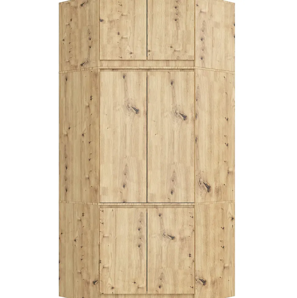Surmeuble pour armoire AKORD S100 Chêne Artisan 100 cm 2 portes 3 étagères 100x50x55 cm