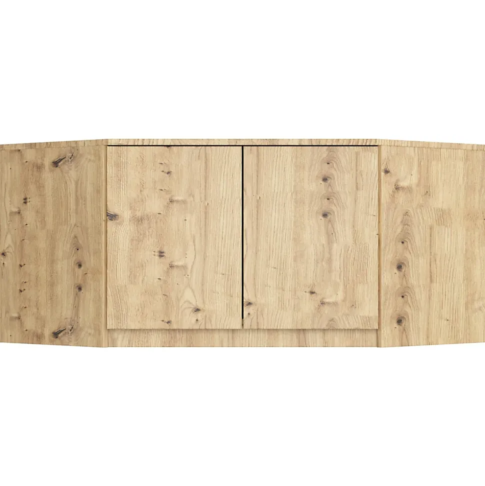 Surmeuble pour armoire AKORD S100 Chêne Artisan 100 cm 2 portes 3 étagères 100x50x55 cm