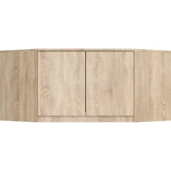 Surmeuble pour armoire AKORD S100 Chêne Sonoma 100 cm 2 portes 3 étagères 100x50x55 cm