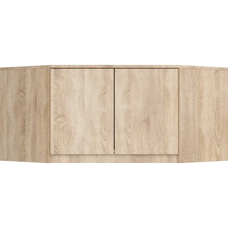 Surmeuble pour armoire AKORD S100 Chêne Sonoma 100 cm 2 portes 3 étagères 100x50x55 cm