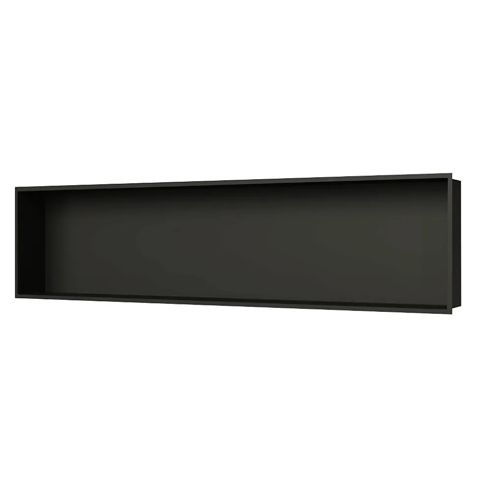 Swiss Aqua Technologies Aurum Niche de Douche à encastrer, Acier Inoxydable 304, 120x28x10cm, Noir mat (SATAURN12128MB)