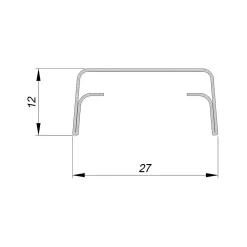 Système coulissant pliant SLID'UP 200 pour porte de placard 2 panneaux - rail 908 mm - 14 kg