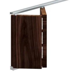Système coulissant pliant SLID'UP 200 pour porte de placard 2 panneaux - rail 908 mm - 14 kg