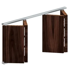 Système coulissant pliant SLID'UP 200 pour porte de placard 4 panneaux - rail 1213 mm - 14 kg