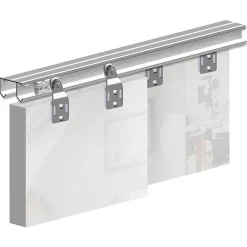 Système coulissant SLID'UP 110 pour 2 portes de placard - rail 1,5 m - 45 kg