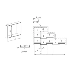 Système coulissant SLID'UP 130 pour 2 portes de placard - rail 1,8 m - 70 kg