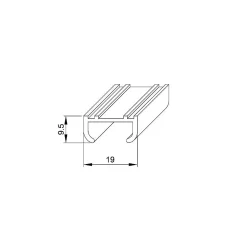 Système coulissant SLID'UP 100 pour 2 portes de placard - rail 1 m - 9 kg