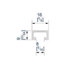 Système coulissant SLID'UP 1900 pour 2 portes de placard - rail 1,5 m aluminium - 6 kg