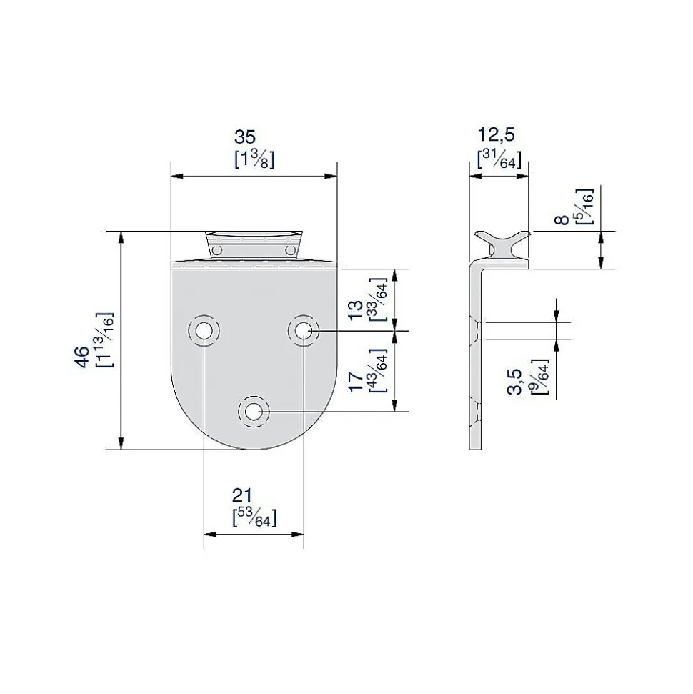 Système coulissant SLID'UP 1900 pour 2 portes de placard - rail 1,5 m aluminium - 6 kg