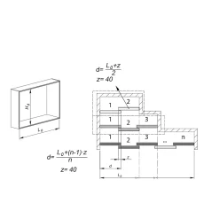 Système coulissant SLID'UP 130 pour 2 ou 3 portes de placard - rail 1,94 m - 70 kg