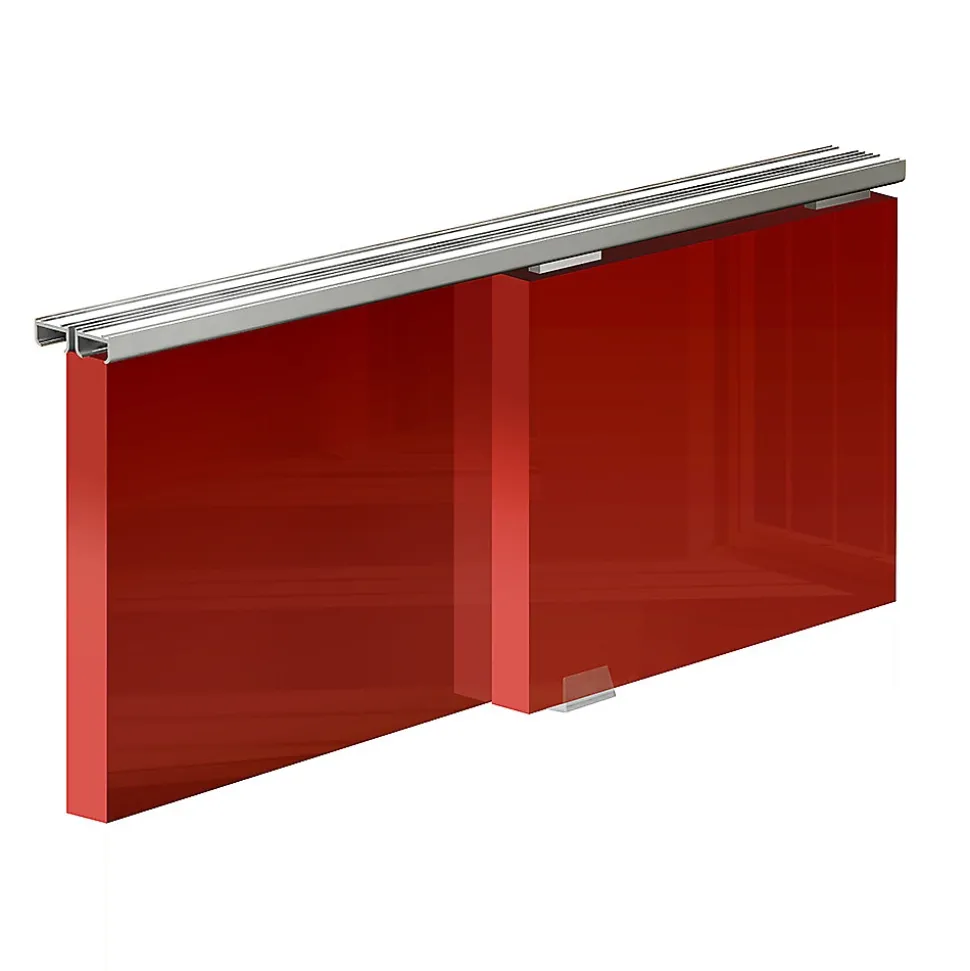 Système coulissant SLID'UP 100 pour 2 portes de placard - rail 1,8 m - 9 kg