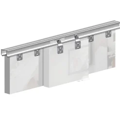 Système coulissant SLID'UP 110 pour 2 ou 3 portes de placard - rail 1,94 m - 45 kg