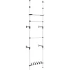 Système de garde-robe télescopique barres et étagère Aluminium vidaXL