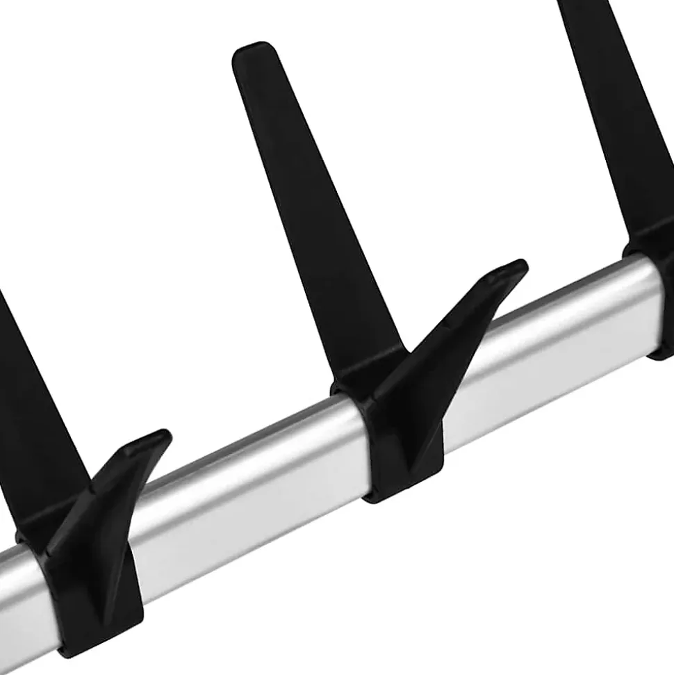 Système de garde-robe télescopique barres et étagère Aluminium vidaXL