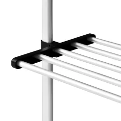 Système de garde-robe télescopique avec étagères Aluminium vidaXL