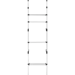 Système de garde-robe télescopique avec étagères Aluminium vidaXL