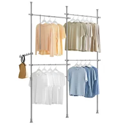 Système de Penderie Télescopique Largeur et Hauteur Ajustable, KLS03-HG, SoBuy