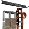Système rangement mural outils jardin 3 rails 121,9 cm 6 crochets Housolution