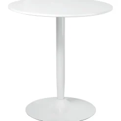 Table à manger ronde 70x75 cm pour 2 personnes avec pied en acier