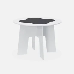 Table avec ardoise et 4 chaises avec rangement pour enfant