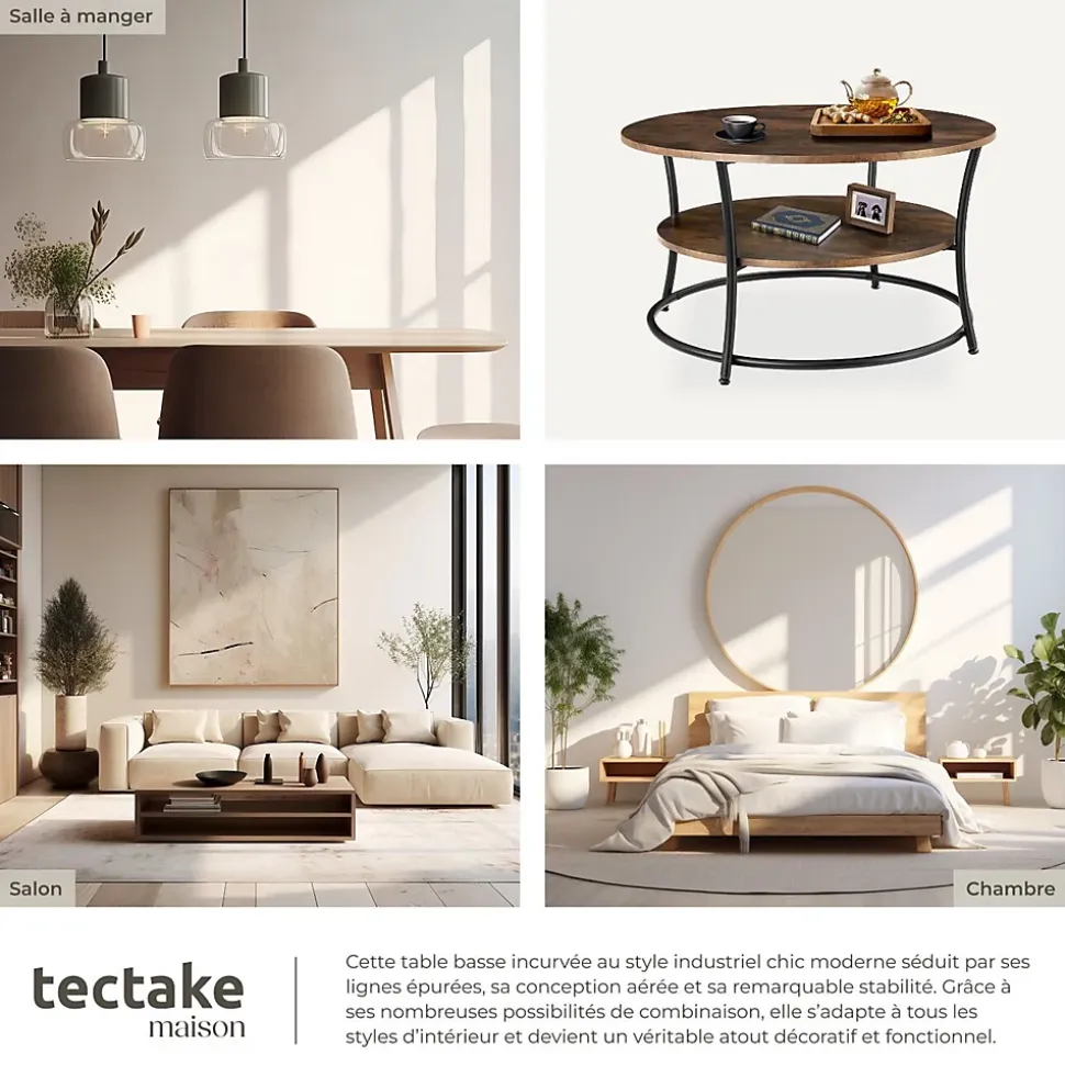 Table basse salon Style industriel
