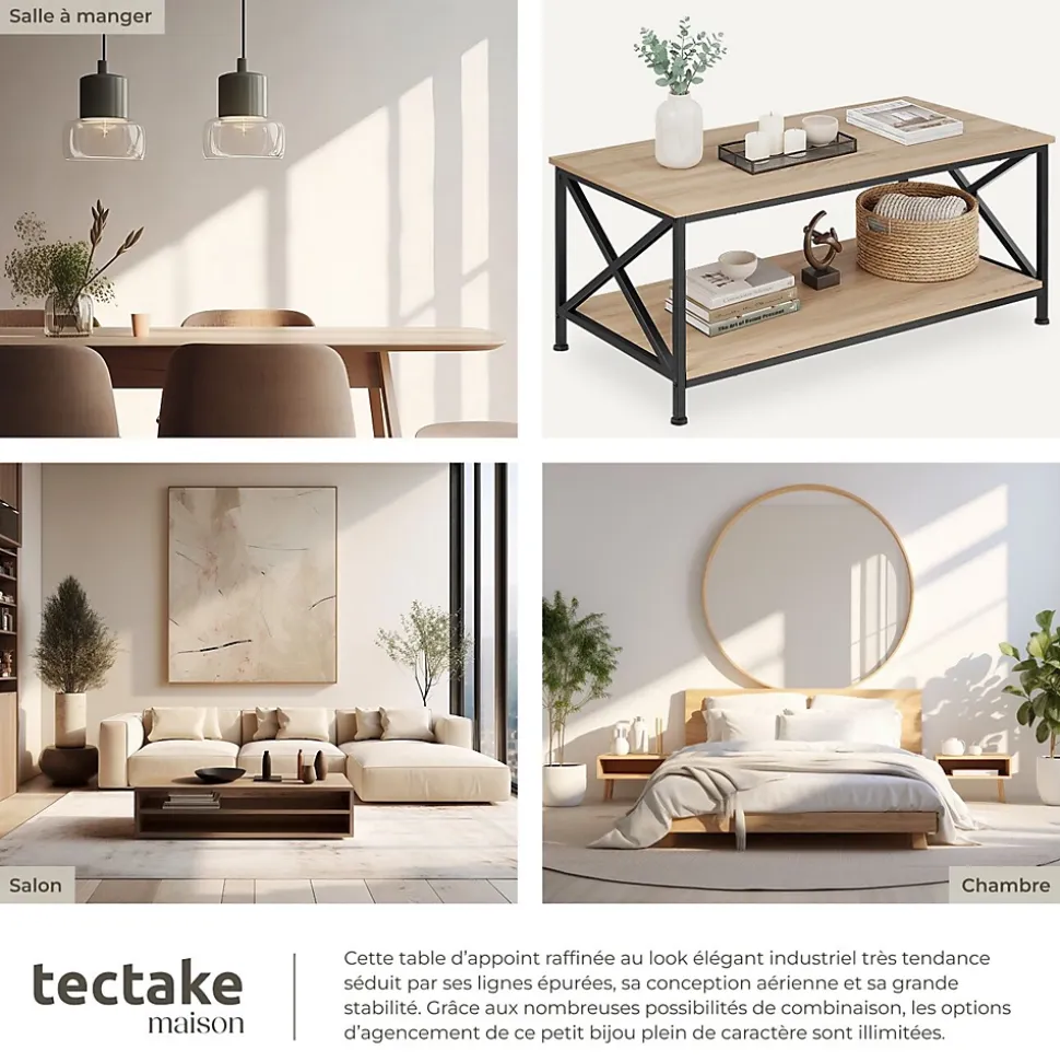 Table basse salon Style industriel