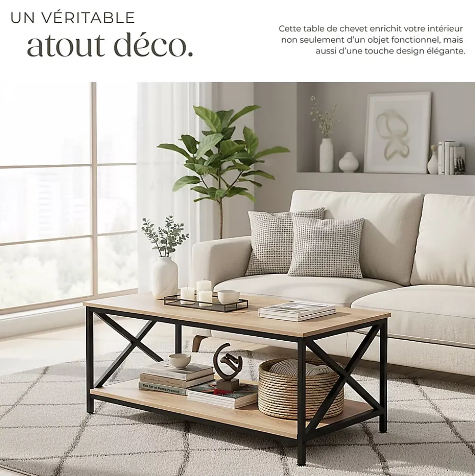 Table basse salon Style industriel