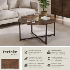 Table basse salon Style industriel