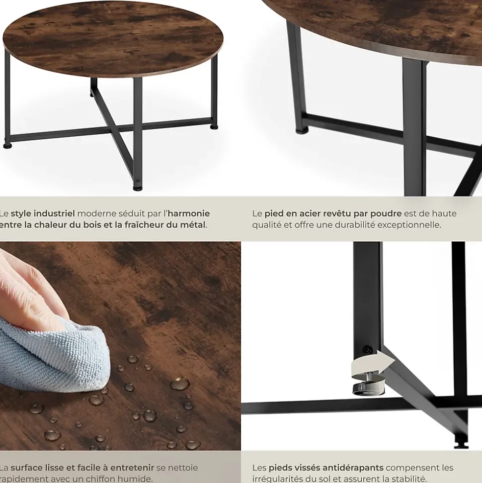 Table basse salon Style industriel