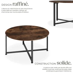 Table basse salon Style industriel