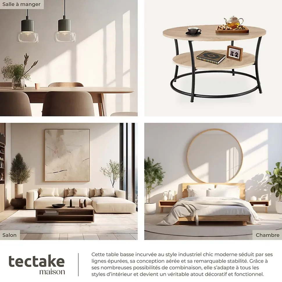 Table basse salon Style industriel