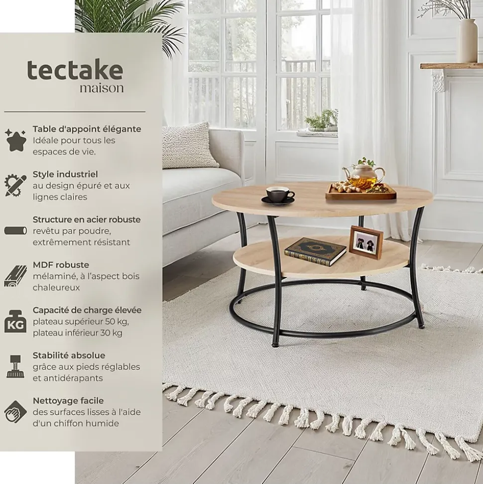 Table basse salon Style industriel