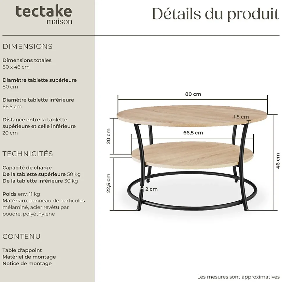 Table basse salon Style industriel