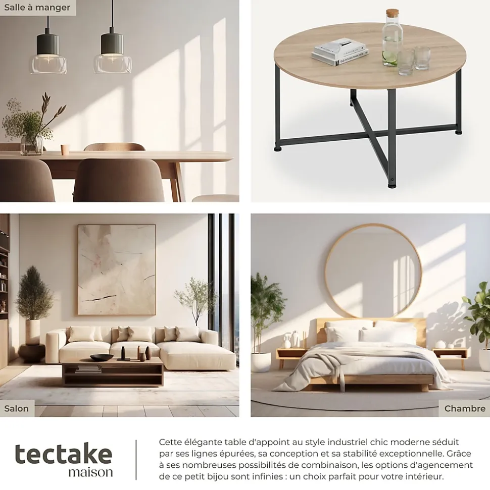 Table basse salon Style industriel