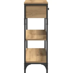 Table console avec tiroir Chêne artisanal 72,5 x 25 x 75 cm vidaXL