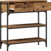 Table console Bois ancien 72,5 x 25 x 75 cm Bois d'ingénierie vidaXL