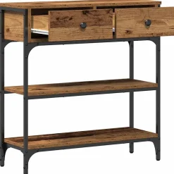Table console Bois ancien 72,5 x 25 x 75 cm Bois d'ingénierie vidaXL