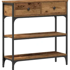 Table console Bois ancien 72,5 x 25 x 75 cm Bois d'ingénierie vidaXL