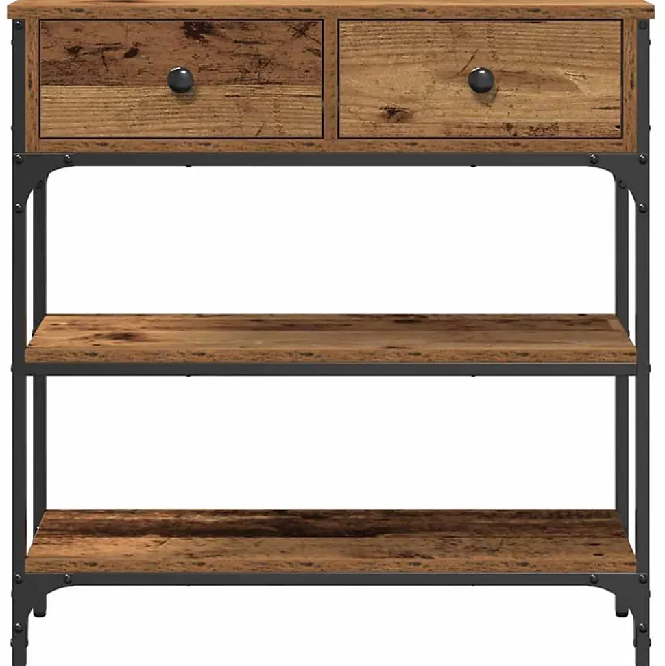 Table console Bois ancien 72,5 x 25 x 75 cm Bois d'ingénierie vidaXL