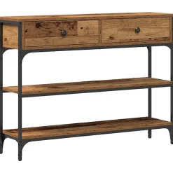 Table console Bois ancien 72,5 x 25 x 75 cm Bois d'ingénierie vidaXL