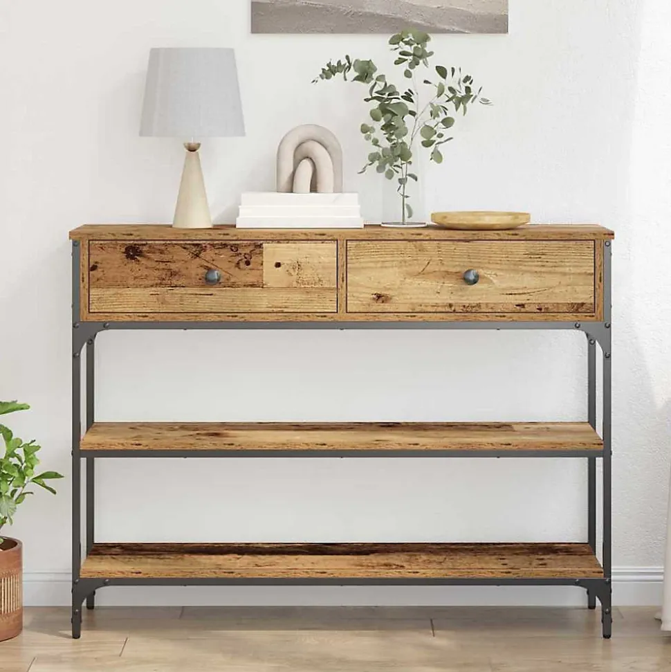 Table console Bois ancien 72,5 x 25 x 75 cm Bois d'ingénierie vidaXL