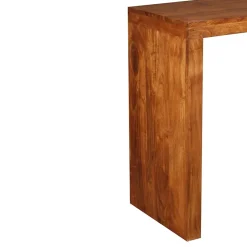 Table console Bois massif avec finition miel 110x40x76 cm vidaXL