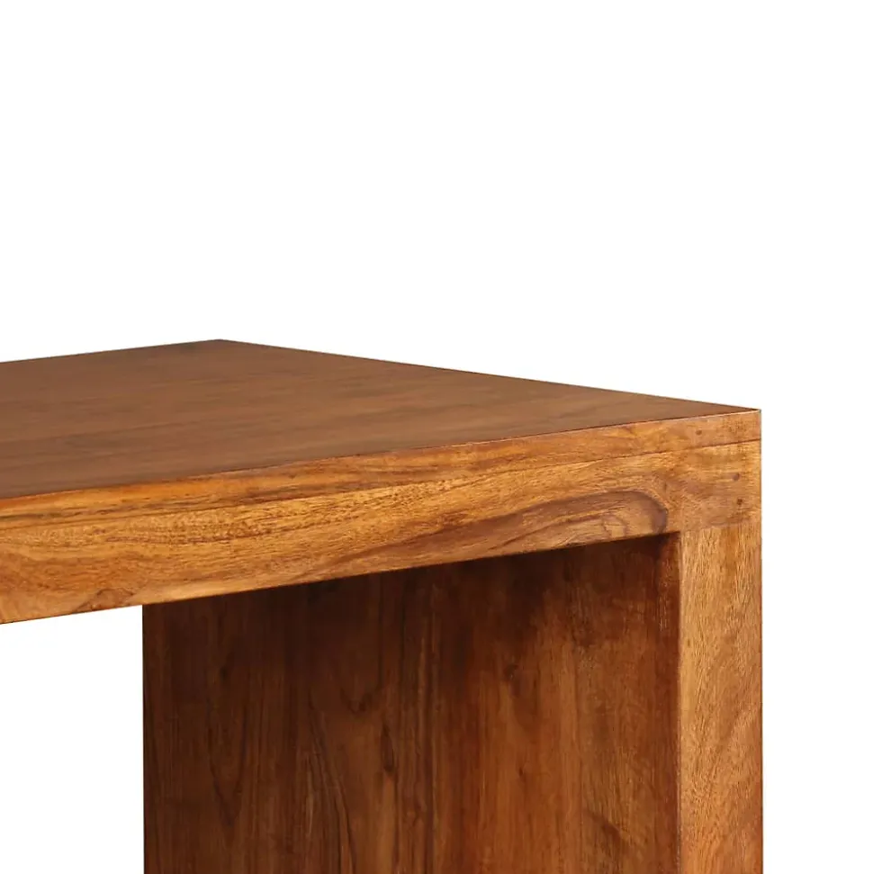 Table console Bois massif avec finition miel 110x40x76 cm vidaXL