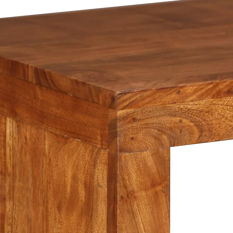 Table console Bois massif avec finition miel 110x40x76 cm vidaXL